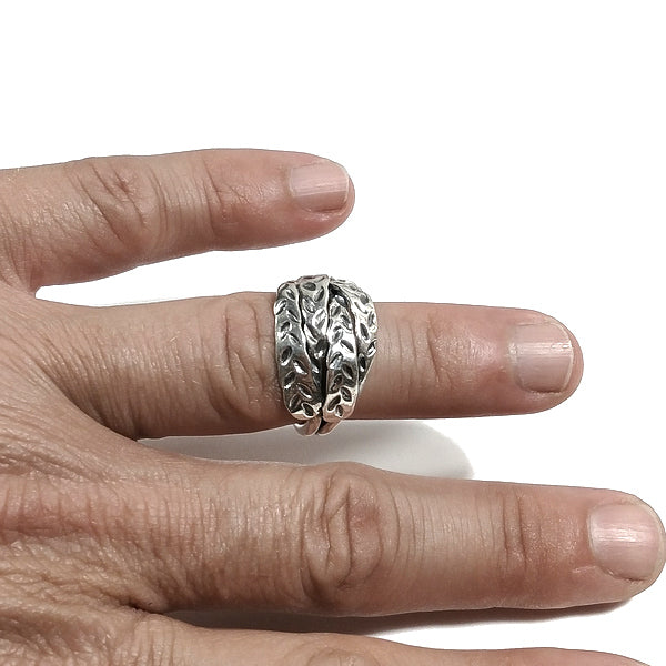 OMALA band RING in 925 silver handcrafted RING