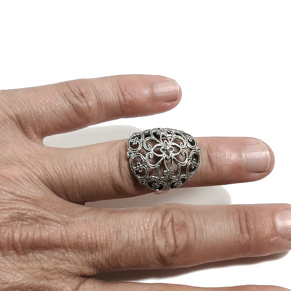 ANELLO fascia MANA in argento 925 ANELLO artigianale | GIOIELLI ETNICI