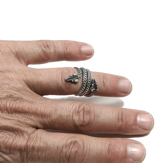 ANELLO SERPENTE KEEHRTI in argento 925 ANELLO artigianale | GIOIELLI ETNICI