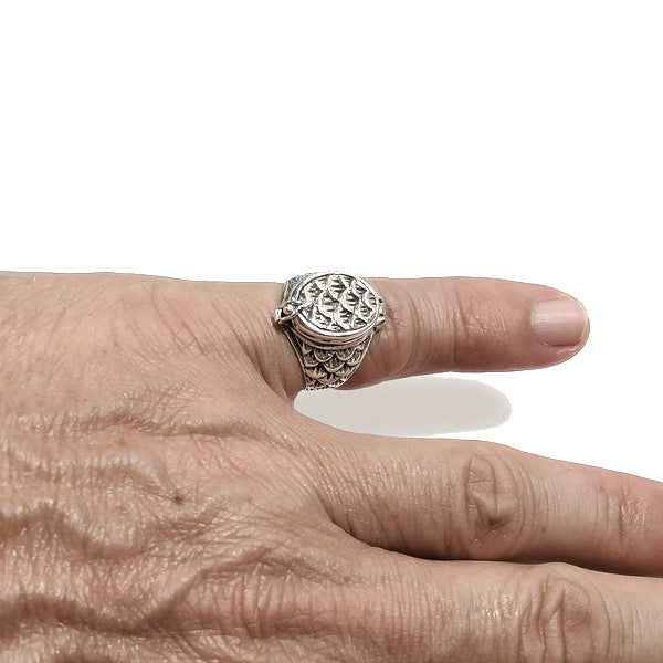 ANELLO veleno in argento 925 chevalier - JANA