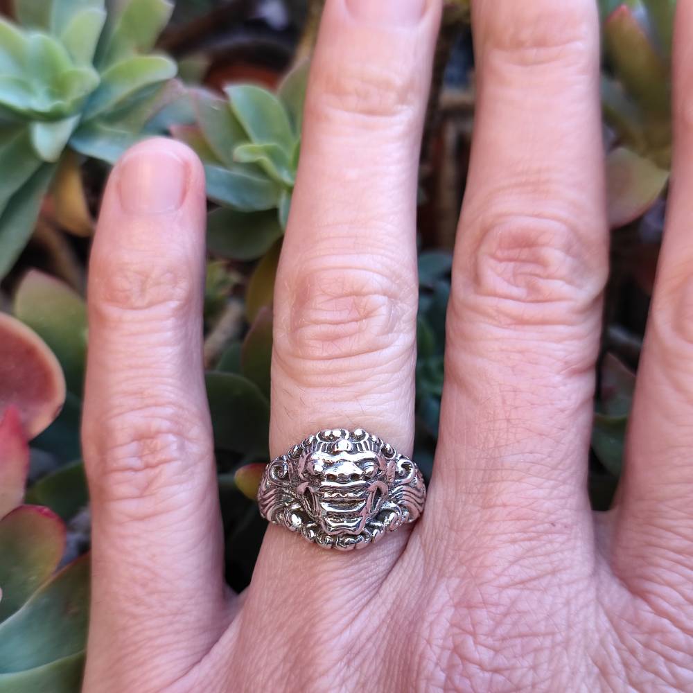 ANELLO ETNICO ESHWAR in argento 925 ANELLO artigianale | ANELLO ARGENTO