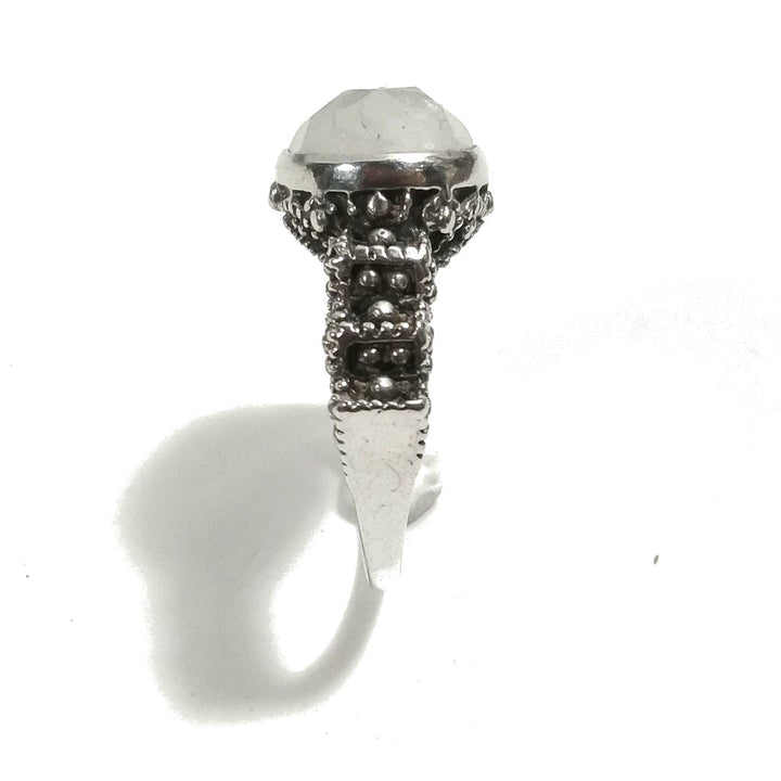 Anello con pietra in argento 925 con Pietra di luna | GIOIELLI IN ARGENTO
