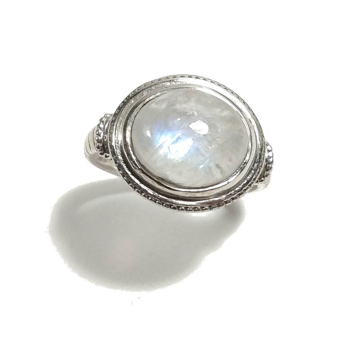 ANELLO artigianale in argento 925 con Pietra di Luna | GIOIELLI CON PIETRE