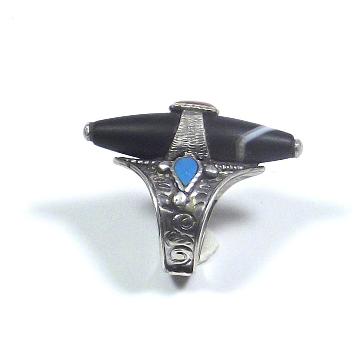 JEWELRY | TIBET - 925 silver RING with Tibetan DZI