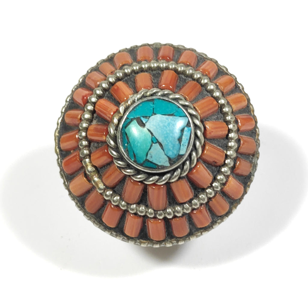 ANELLO ETNICOANELLO artigianaleCorallo, | GIOIELLI ETNICI