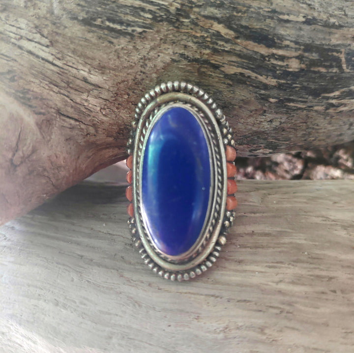ANELLO ETNICO in metallo bianco - NAMERI