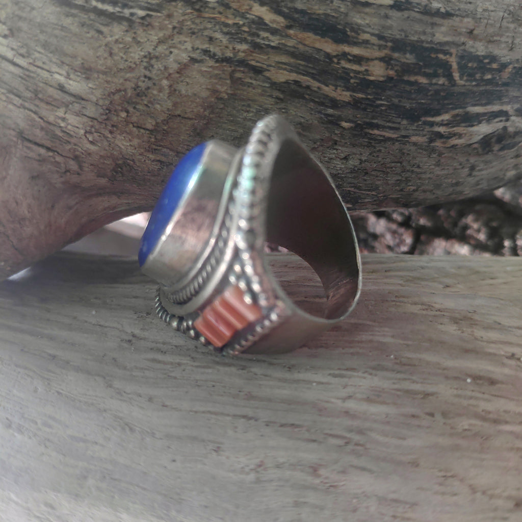 ANELLO ETNICO in metallo bianco - NAMERI