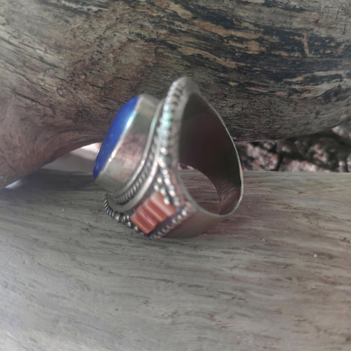 ANELLO ETNICO in metallo bianco - NAMERI