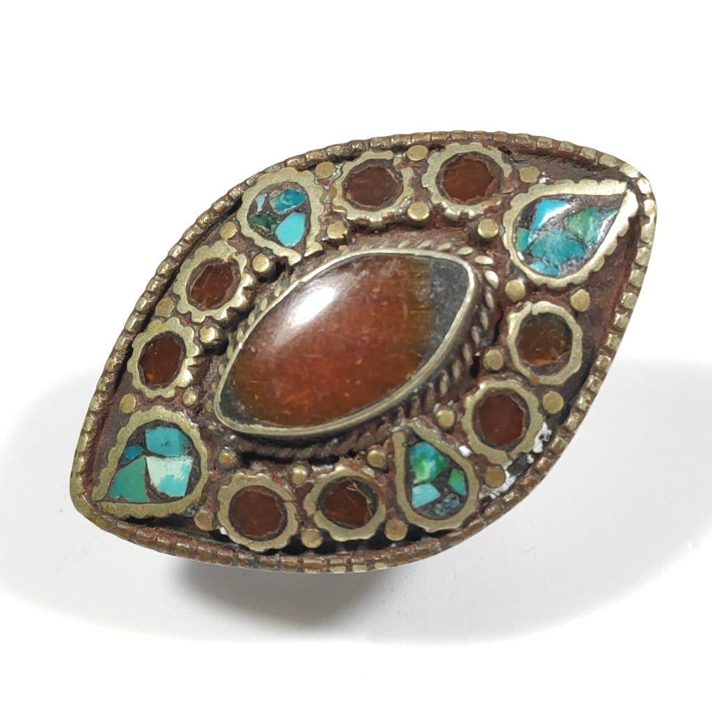 Copia del ANELLO ETNICOANELLO artigianaleTurchese, | GIOIELLI ETNICI
