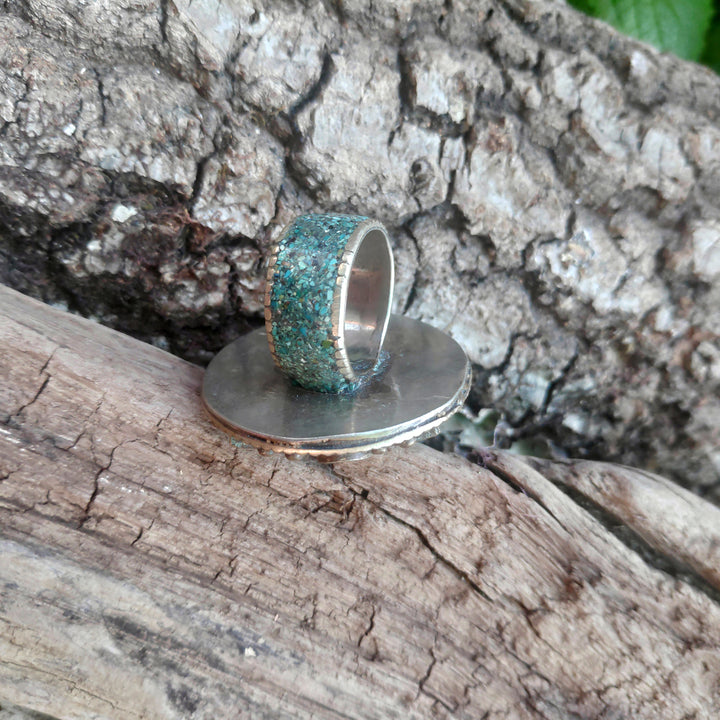 ETHNIC RING handcrafted Lapis Lazuli RING