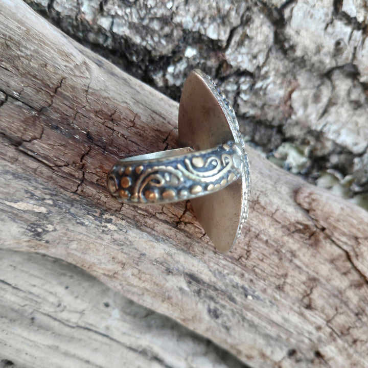 ANELLO ETNICO artigianale schegge Turchese - AAMAN