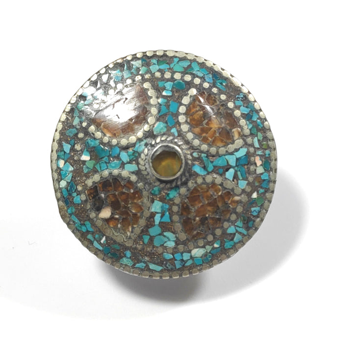 ANELLO ETNICO artigianale schegge Turchese - SHANTAE