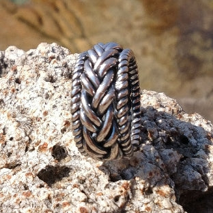 ANELLO ETNICO in argento 925 artigianale - AMOLI