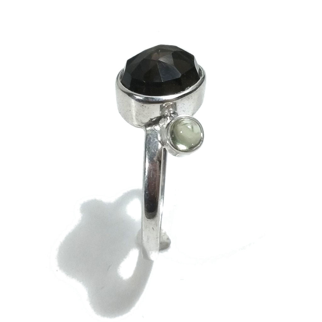 ANELLO artigianale in argento 925 con pietra - LUCY