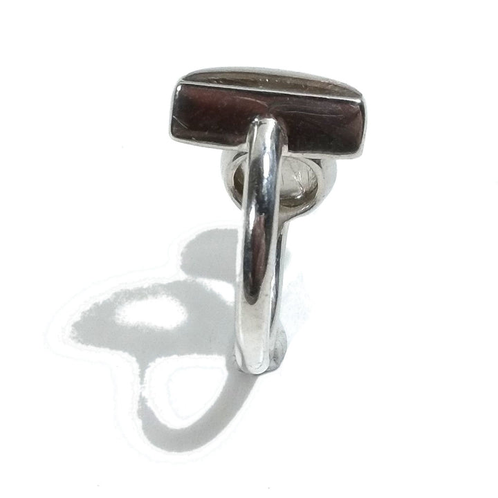 Handcrafted RING in 925 silver with rutilated quartz