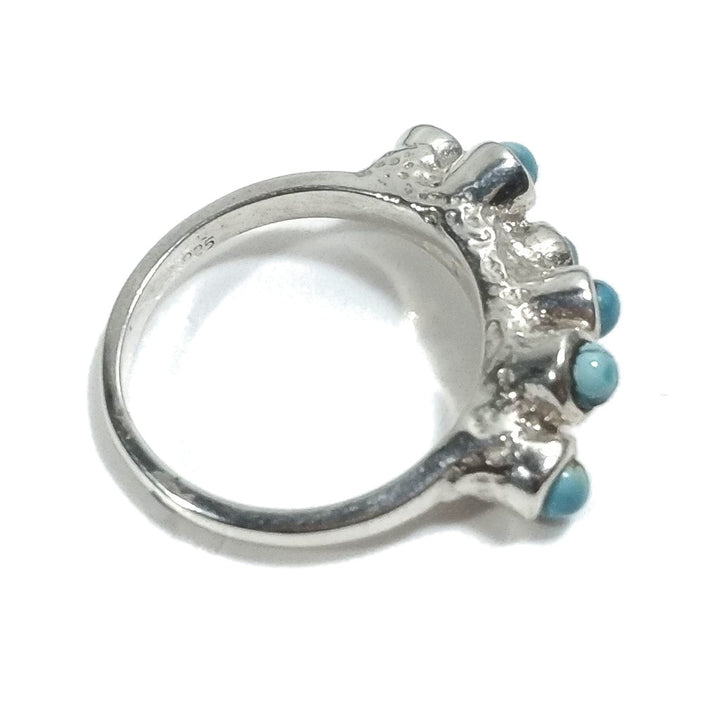 ANELLO artigianale in argento 925 con pietra - MILLER