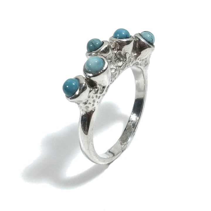 ANELLO artigianale in argento 925 con pietra - MILLER