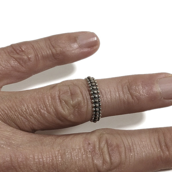 Anello VIDAAI d'argento in argento 925 Anello fede sarda | ANELLI ARGENTO