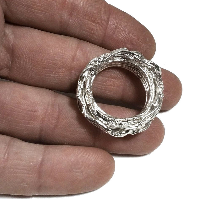 Anello in argento 925 ANELLO artigianale pezzo unico | Filo della vita | GIOIELLI IN ARGENTO