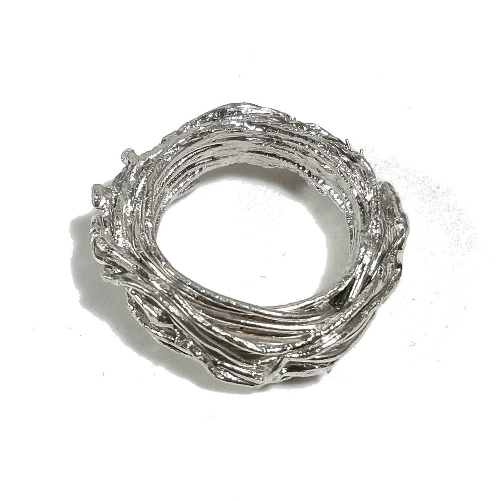Anello in argento 925 ANELLO artigianale pezzo unico | Filo della vita | GIOIELLI IN ARGENTO