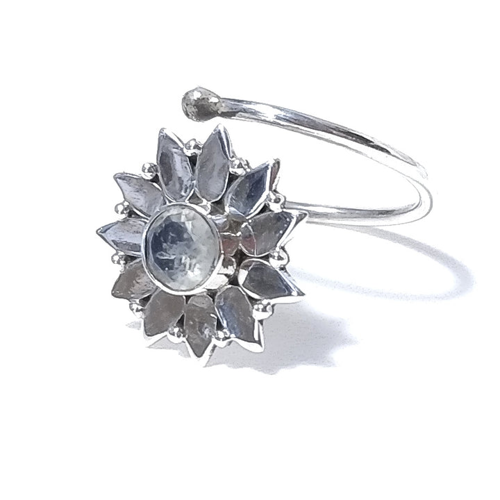 Anello etnico in argento 925 regolabile - DIANA