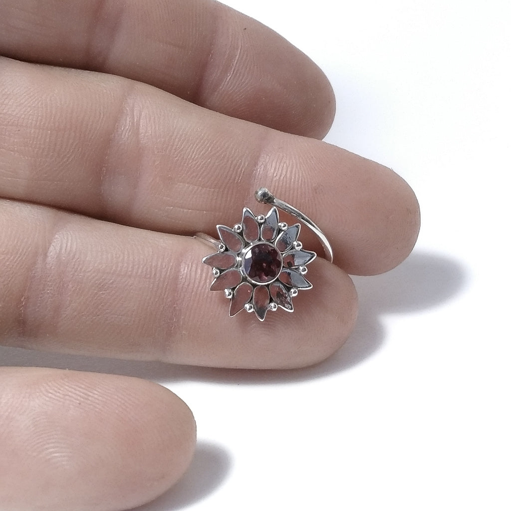 Anello etnico in argento 925 regolabile - DIANA