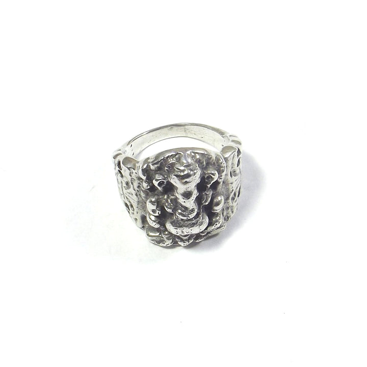 ANELLO GANESH quadrato in argento 925#materiale_argento-925