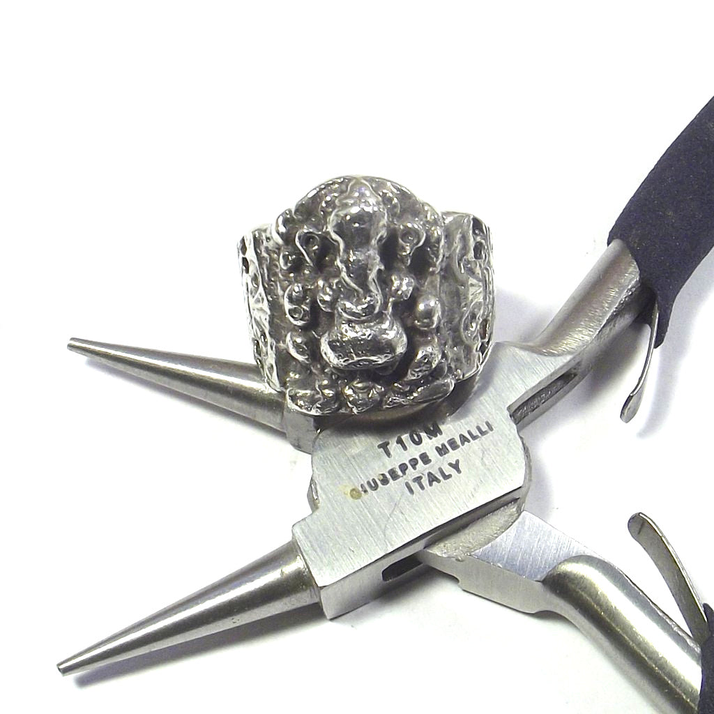ANELLO GANESH quadrato in argento 925#materiale_argento-925