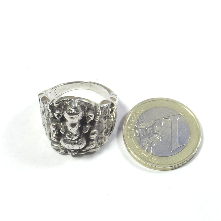 ANELLO GANESH quadrato in argento 925#materiale_argento-925