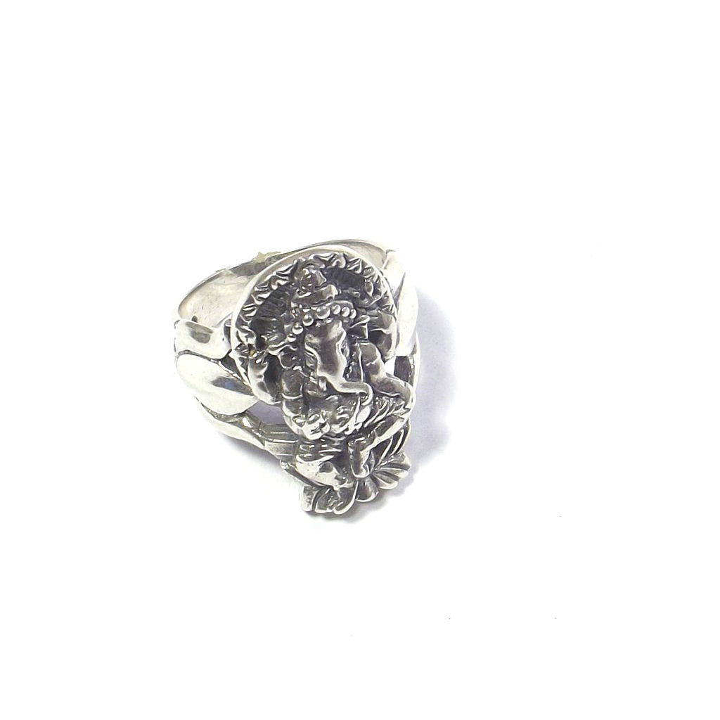 ANELLO GANESH danzante in argento 925