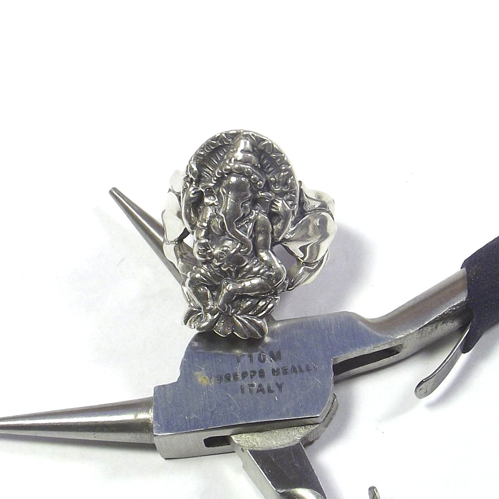 ANELLO GANESH danzante in argento 925