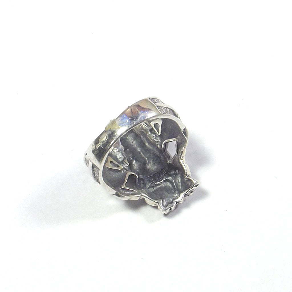 ANELLO GANESH danzante in argento 925 - GHORAWAL