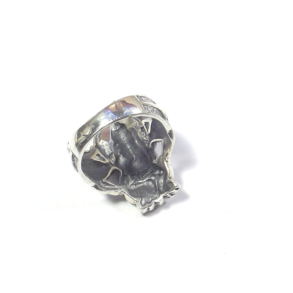 ANELLO GANESH danzante in argento 925 - GHORAWAL