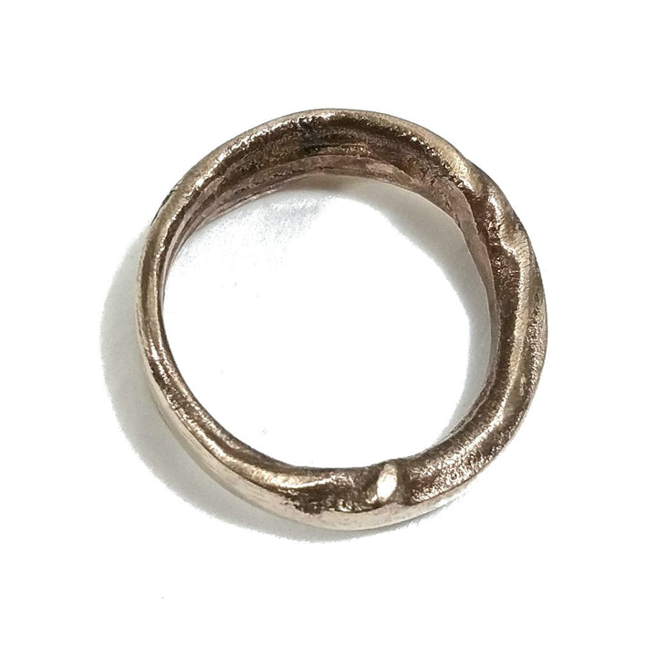 Anello "SOLOTE" in bronzo da donna o uomo misura 17 - 18 | Incisione artigianale