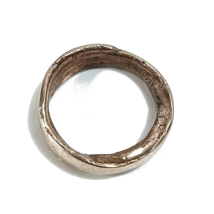 Anello "SOLOTE" in bronzo da donna o uomo misura 17 - 18 | Incisione artigianale