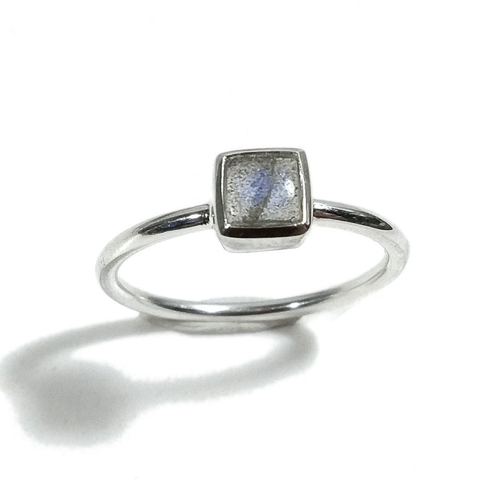 Anello DADO sovrapponibile in argento 925 con pietra