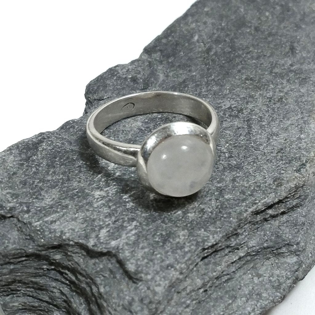 Anello fascia in argento 925 con pietra - BISLAI