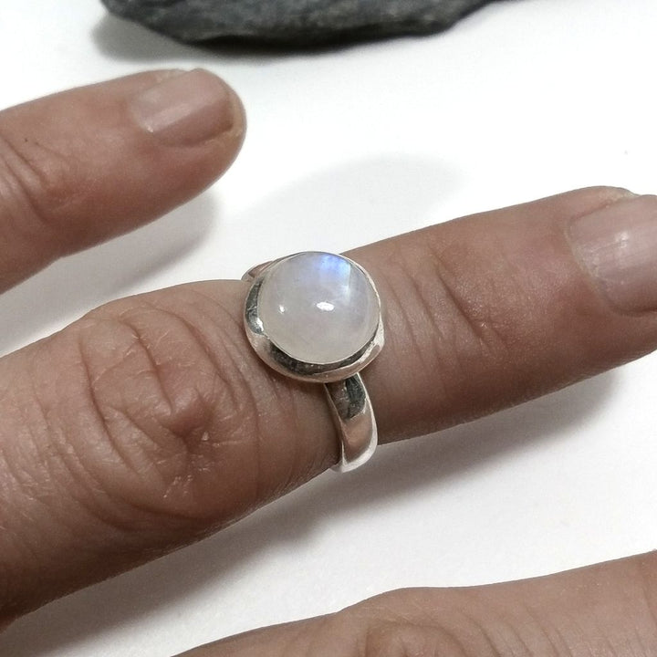 Anello fascia in argento 925 con pietra - BISLAI