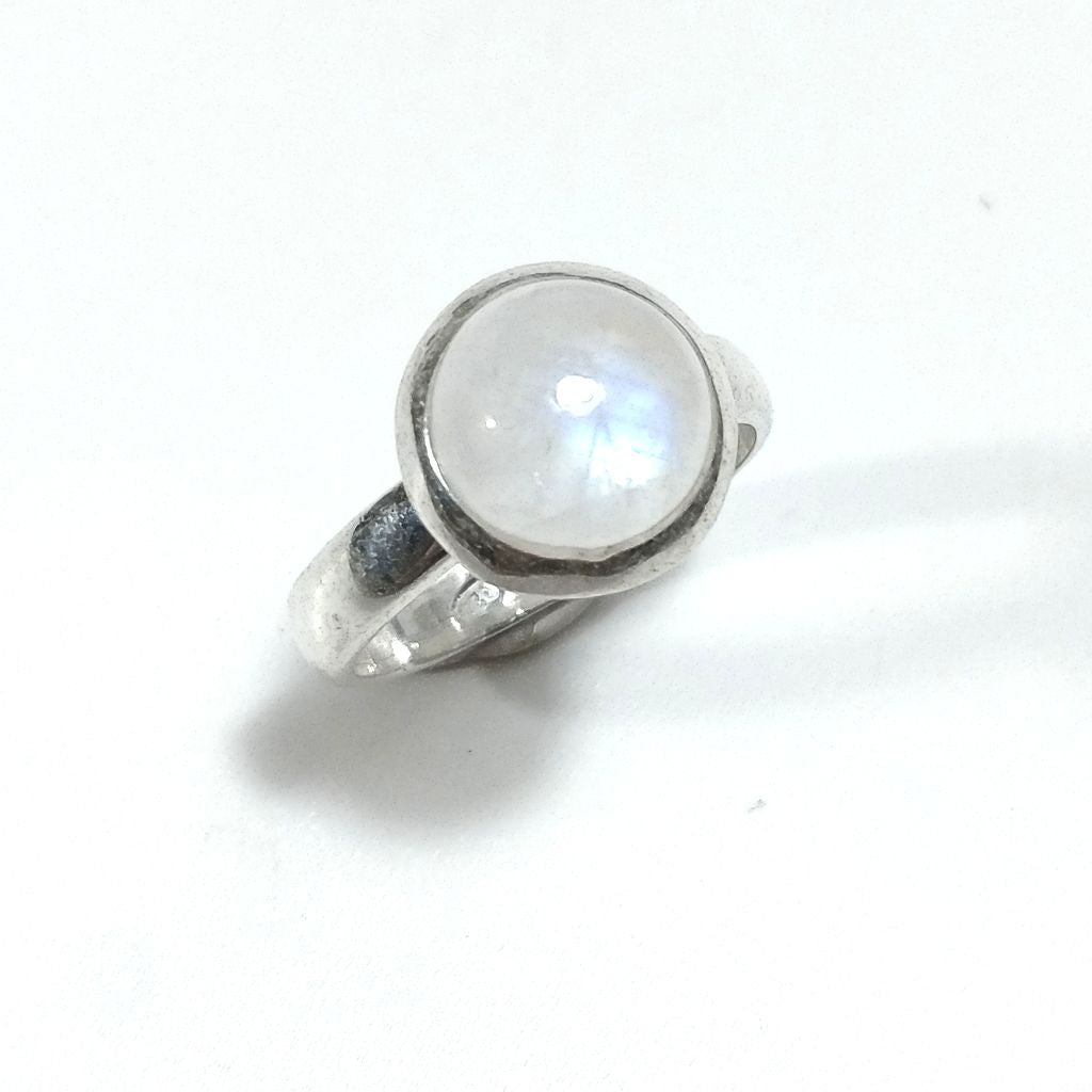 Anello fascia in argento 925 con pietra - BISLAI
