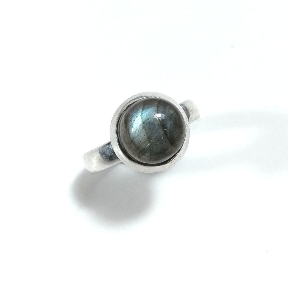 Anello fascia in argento 925 con pietra - BISLAI