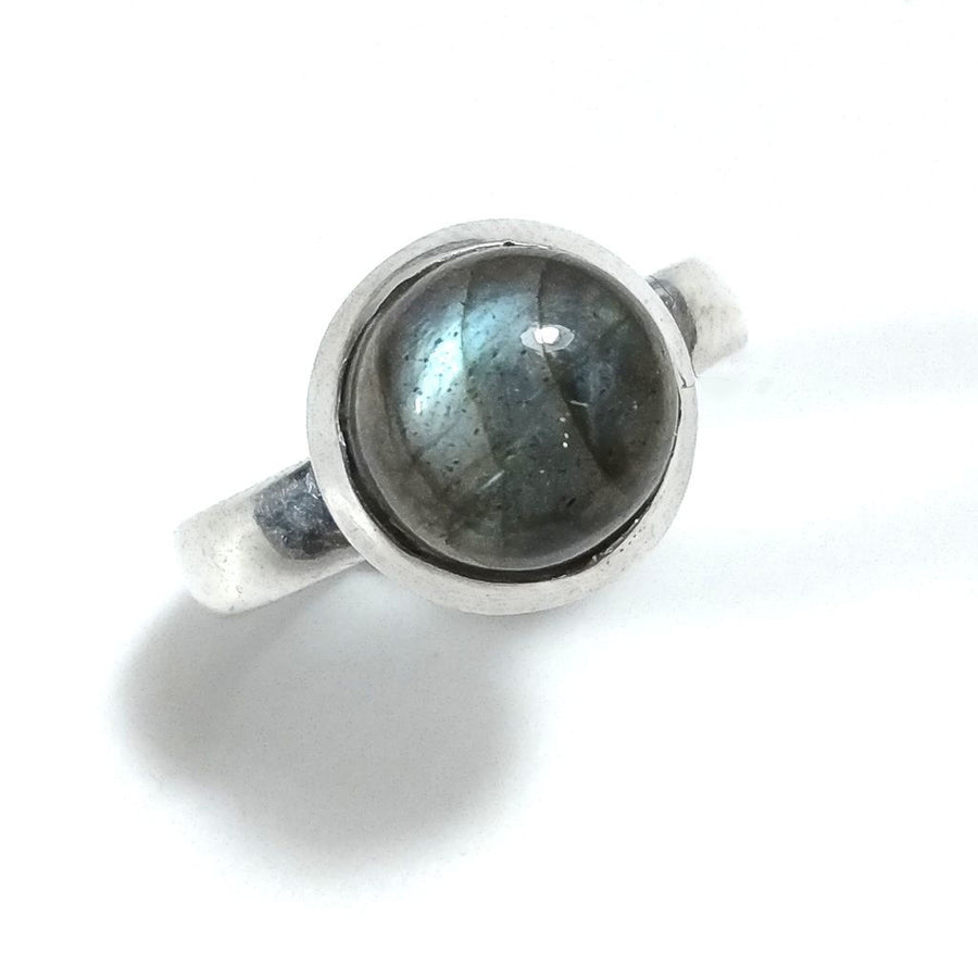 Anello fascia in argento 925 con pietra - BISLAI