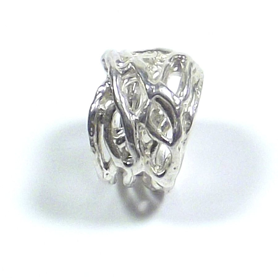 Anello in argento 925 filo lucido FASCIA | Gioiello contemporaneo