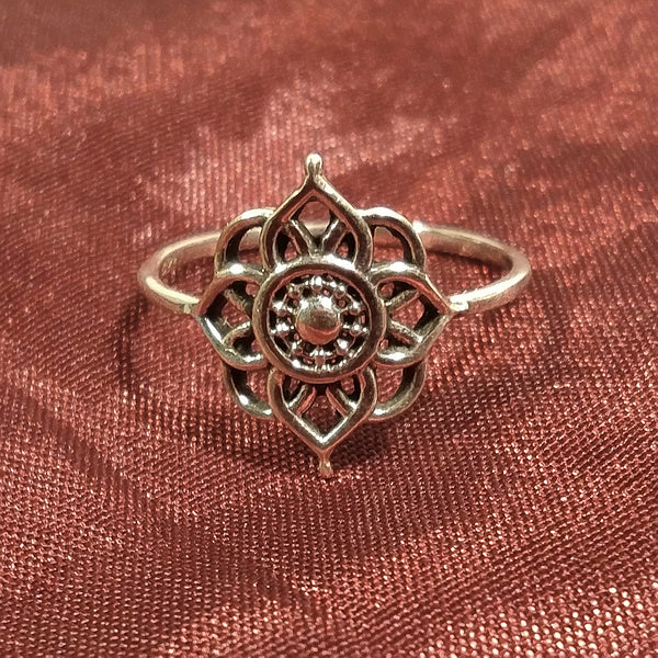 ANELLO MANDALA in argento 925 anello artigianale | gioielli argento | BOHO