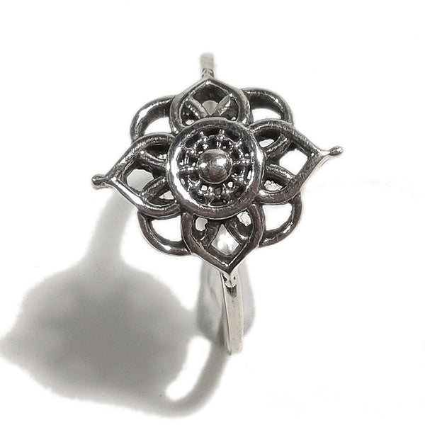ANELLO MANDALA in argento 925 anello artigianale | gioielli argento | BOHO
