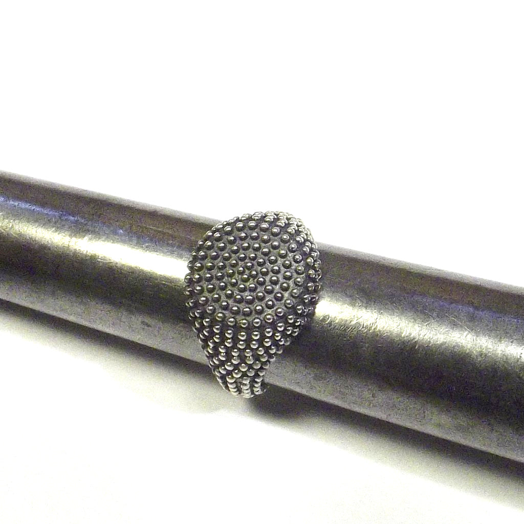 Anello mignolo argento 925 chevalier puntinato - HAVRES