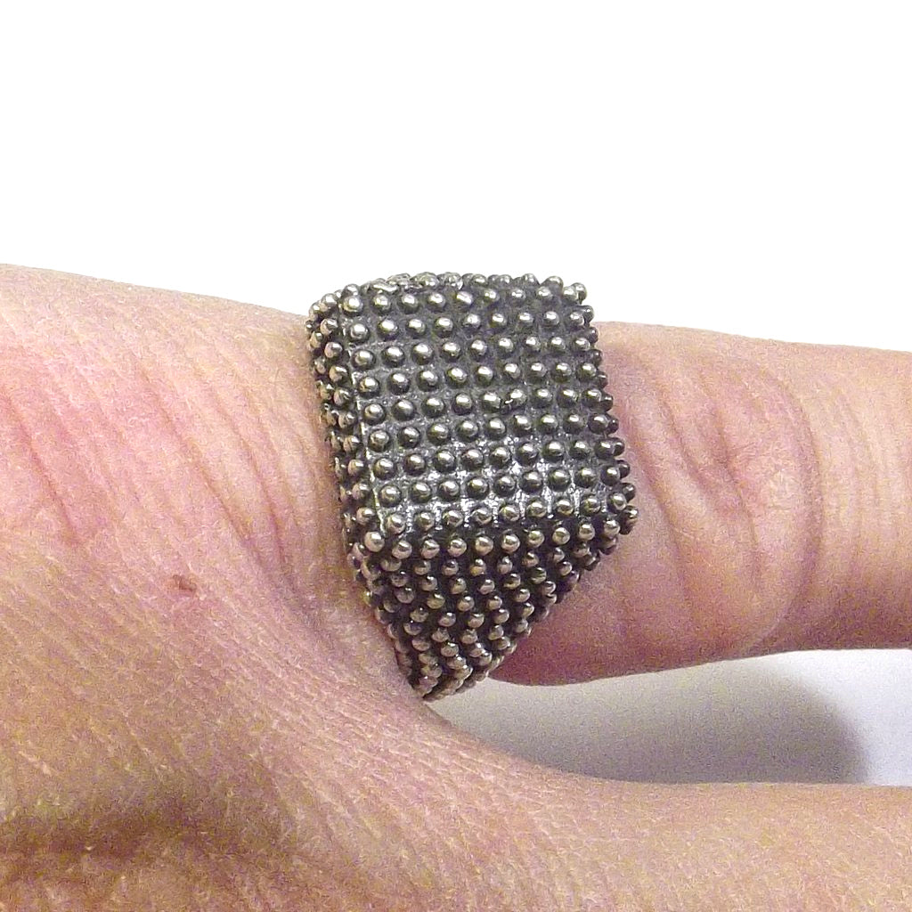 Anello da mignolo in argento 925 - chevalier puntinato