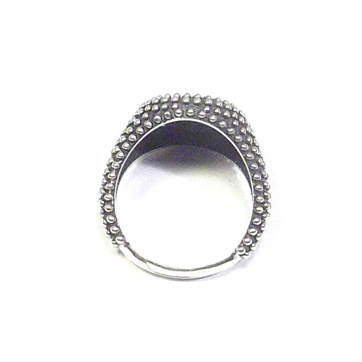 Anello mignolo argento 925 chevalier puntinato - HAVRES