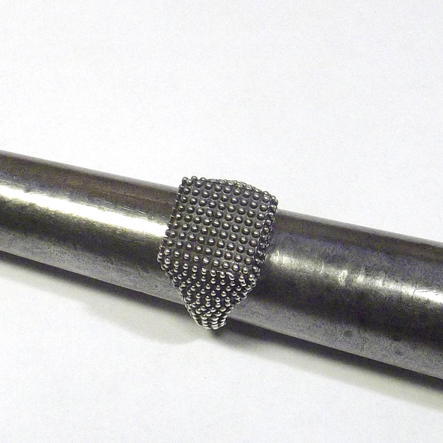 Anello da mignolo in argento 925 - chevalier puntinato