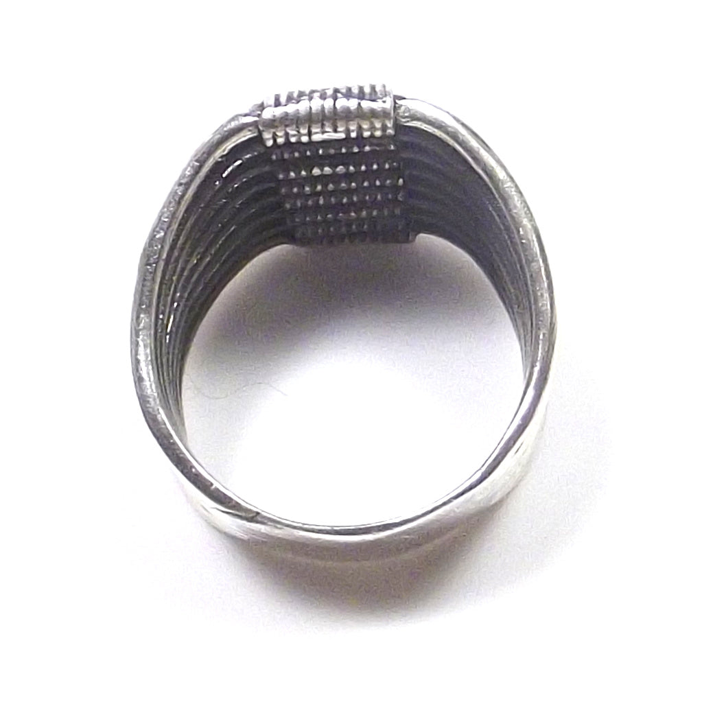 Burnished 925 silver ring - Millefedi