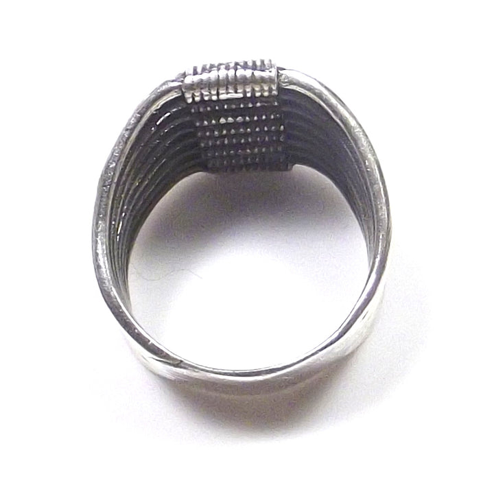 Burnished 925 silver ring - Millefedi